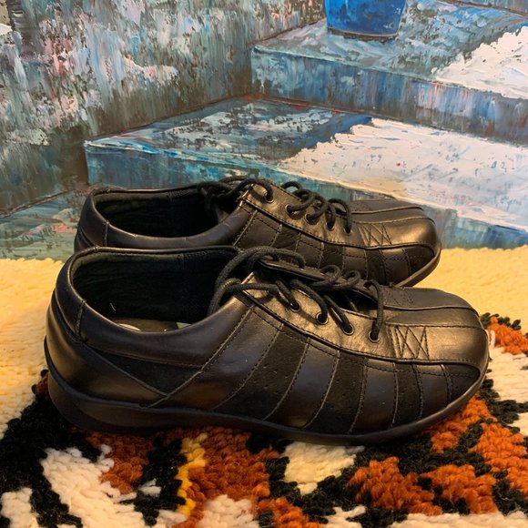 Like New! Aetrex Women's E730 "Eliza" Leather/Suede Casual Lace Up Shoe 7 Wide - Picture 11 of 12